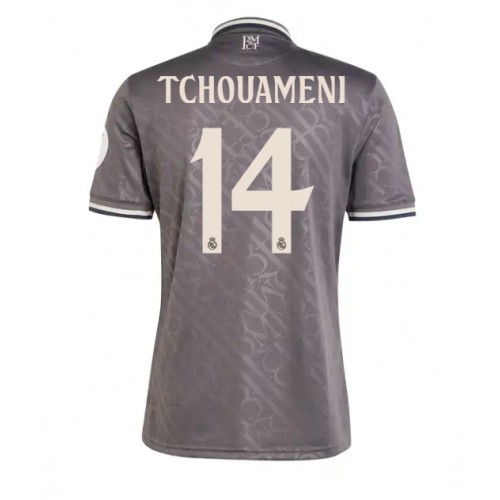 Pánský Fotbalový dres Real Madrid Aurelien Tchouameni #14 2024-25 Třetí Krátký Rukáv